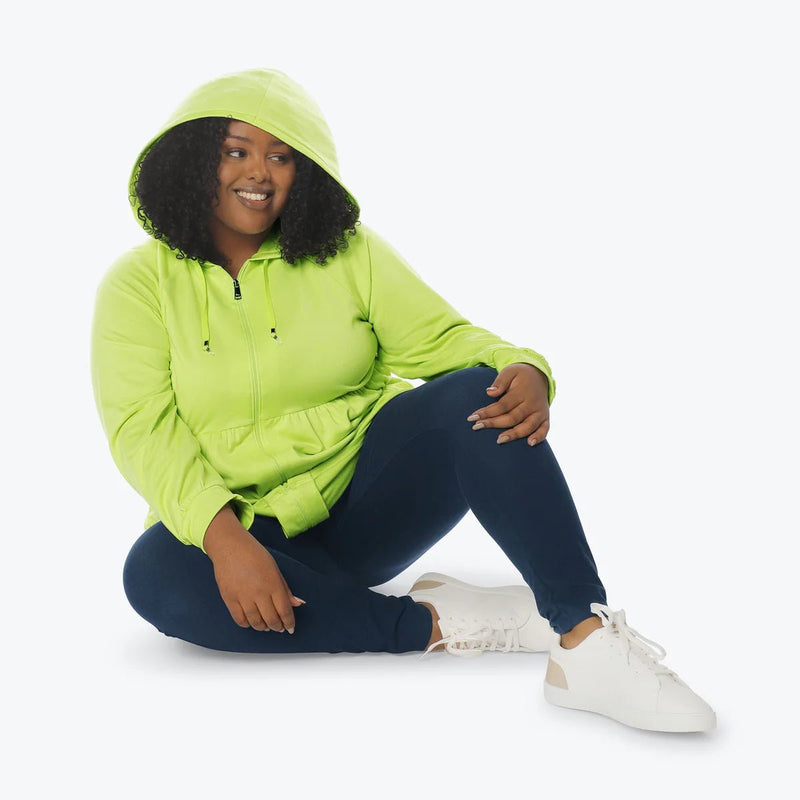 LUG - Veste zippée en jersey brossé Shimmy