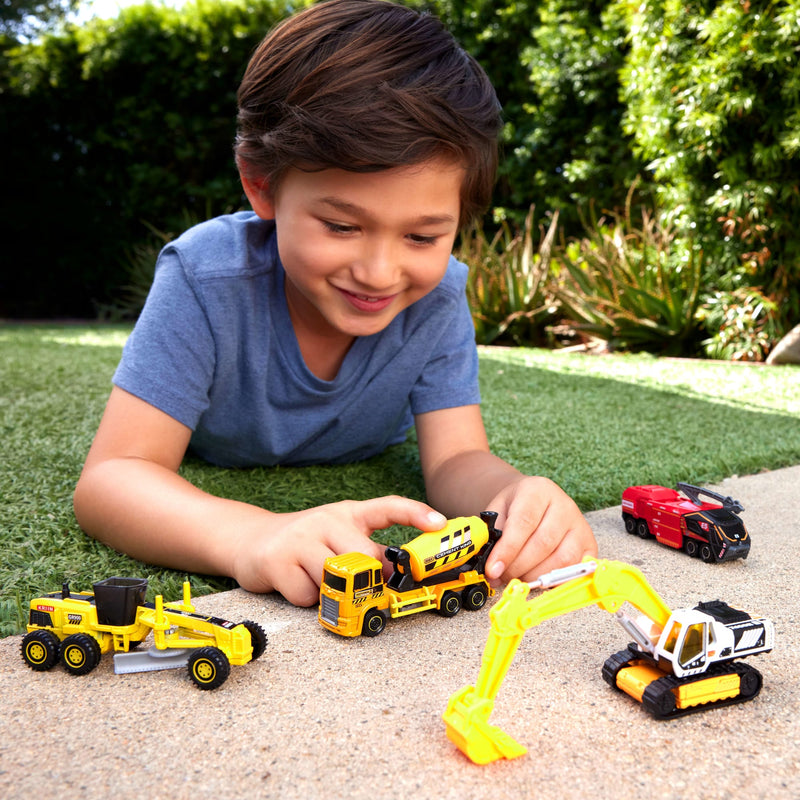 Matchbox - Working Rigs - Die-Cast Toy Vehicle (Single Random Pick) — Lifestyle example: child playing with working vehicles