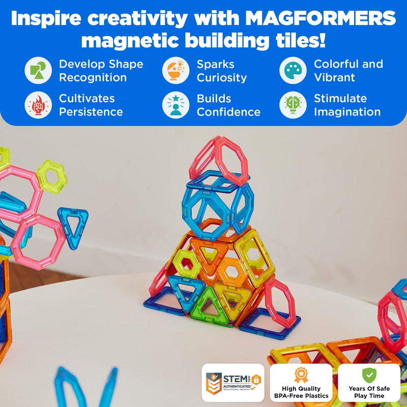 Magformers Challenger 30-Piece Set – geometric building demonstration