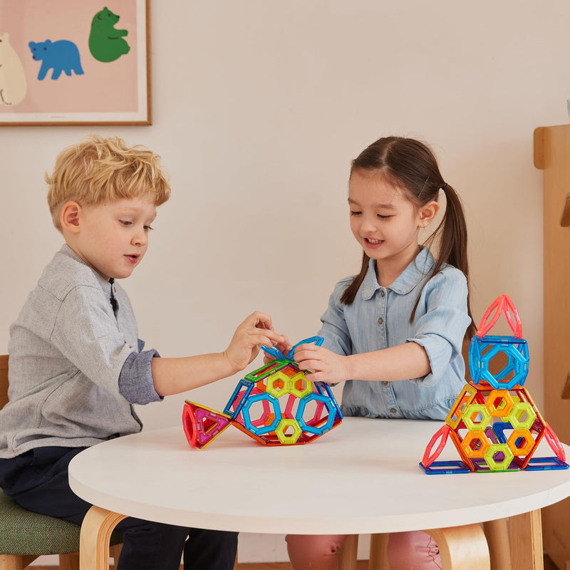 Magformers Challenger 30-Piece Set – children building together
