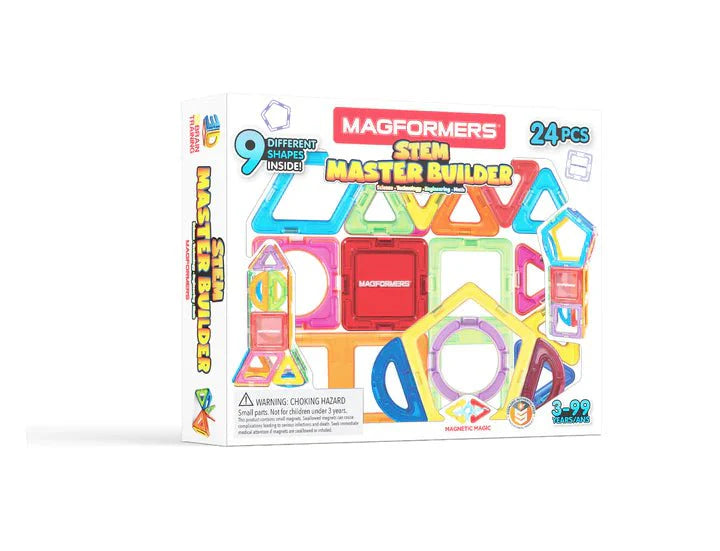 Magformers - Ensemble de construction STEM Master Builder de 24 pièces