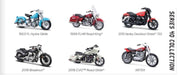 Maisto Harley-Davidson Series 40 assortment examples – includes one randomly selected motorcycle