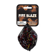 Mega Marbles - Fire Blaze Glass Marble Game Net (25-Piece) - themed pack and marble design
