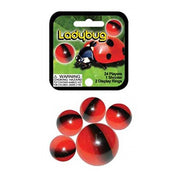 Mega Marbles - Ladybug Glass Marble Game Net (25-Piece) - themed pack and marble design