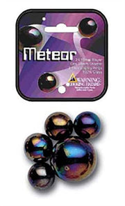 Mega Marbles - Meteor Glass Marble Game Net (25-Piece) - themed pack and marble design