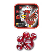 Mega Marbles - Rooster Glass Marble Game Net (25-Piece) - themed pack and marble design