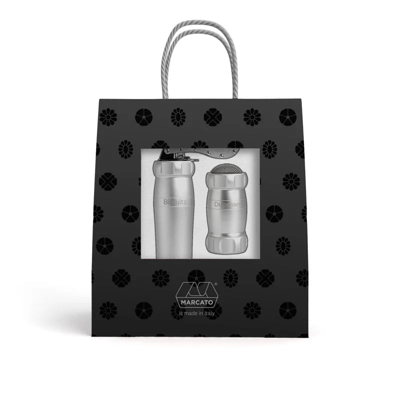 Marcato - Cookie Press Promo Set – Silver – Biscuit Maker with Accessories Home & Kitchen