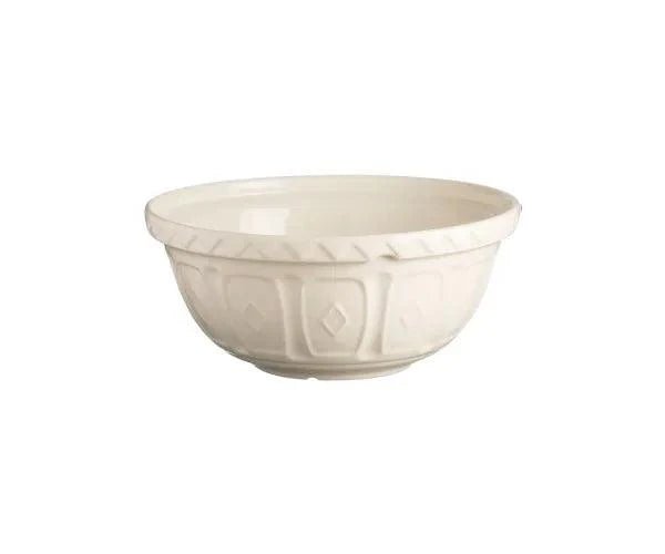 Mason Cash Mixing Bowl 24cm / 9.5" Ceramic 2L Home & Kitchen Cream