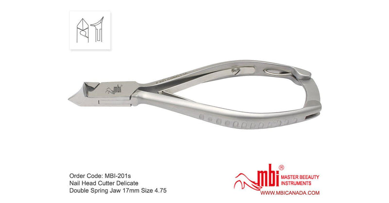 MBI - 4.75" Stainless Steel Ingrown Nail Nipper (double-spring jaw)