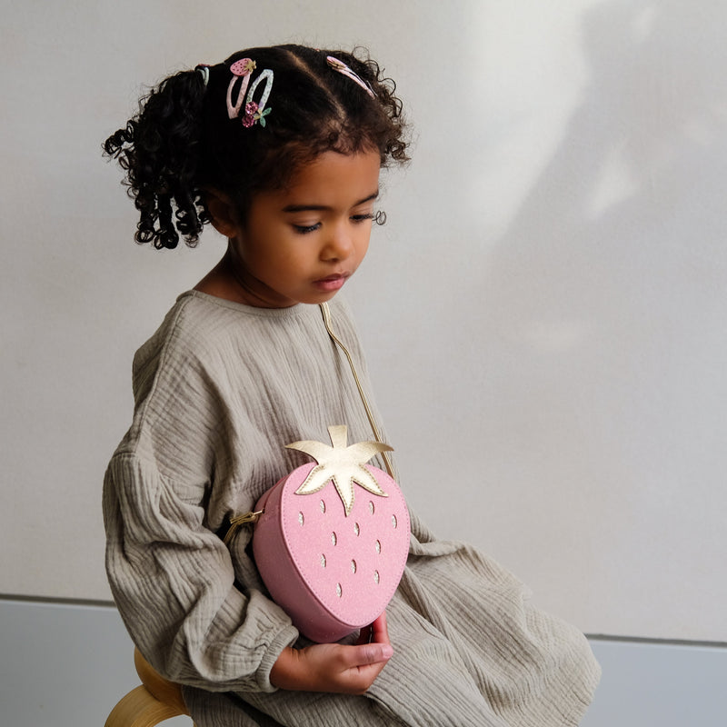 Mimi & Lula Mini Strawberry Bag - detail or styling view; other accessories shown are not included