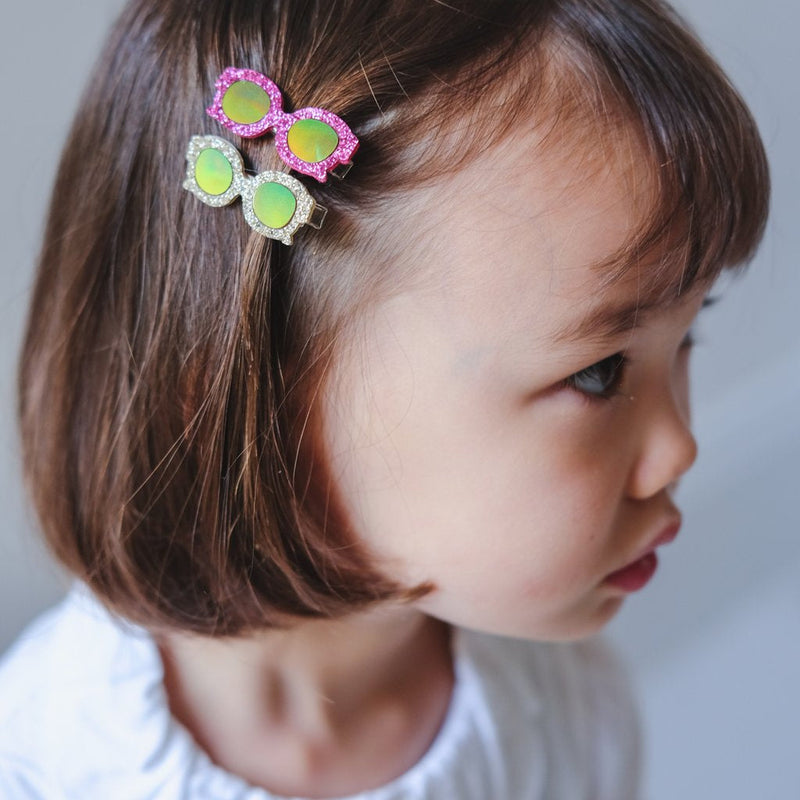 Mimi & Lula Glittery Glasses Clips (2-Pack) - detail or styling view; other accessories shown are not included