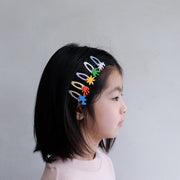 Mimi & Lula Abstract Shape Mini Clic Clacs Hair Clips (5-Pack) - detail or styling view; other accessories shown are not included