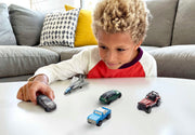 Matchbox - Die-Cast Cars & Trucks (5-Pack, Single Random Pick) — Lifestyle example: child playing with vehicles