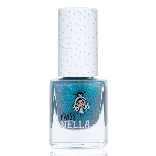 Miss Nella - Peel Off Nail Polish | Blue the Candles Blue Shimmer - 