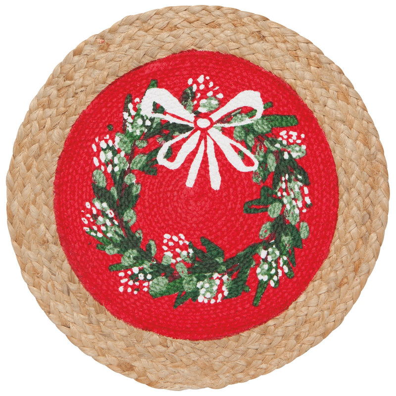 Now Designs - Wreaths Braided Christmas Placemat