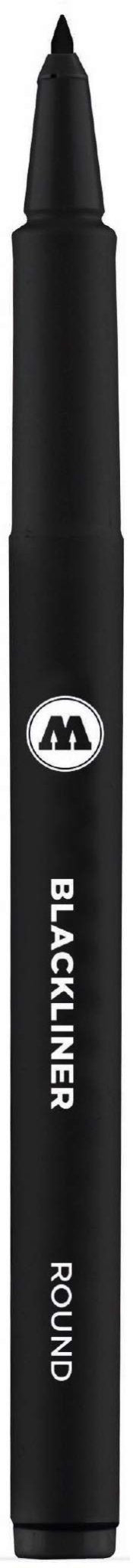 MOLOTOW BLACKLINER Round Tip Marker - Black - product view