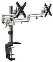 Mount-It! MI-732 Articulating Dual Monitor Desk Mount – Silver – product view