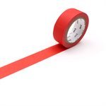 MT TAPES - Washi Tape 15mmx7m Matte and Metallic Finishes Decorative Tape Arts & Crafts Matte Red