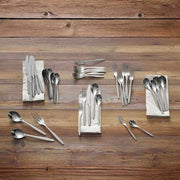 Nambé Aidan 5-Piece Place Setting in a display setting; other items shown are sold separately.