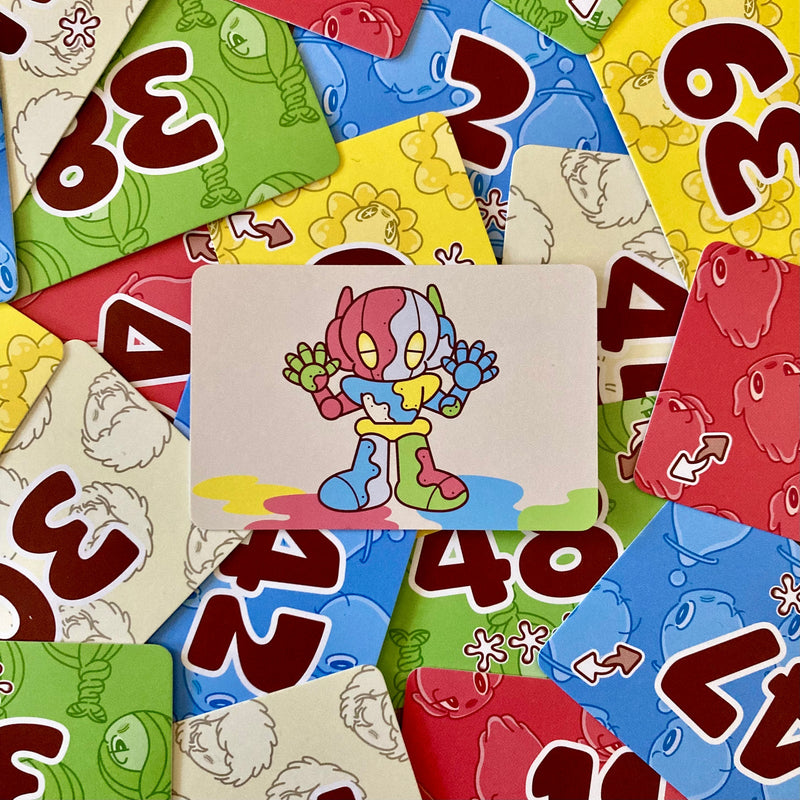 Musoka Pop! multicolour chief card surrounded by numbered cards
