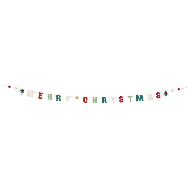 Danica - Merry Christmas Felt Garland