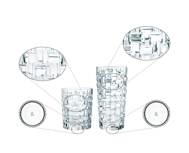 Nachtmann - Bossa Nova - Tumbler & Long Drink Glass Set (12-Piece Set) - design detail