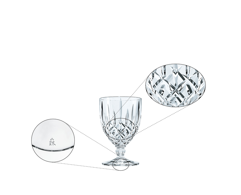 Nachtmann - Noblesse - Small All-Purpose Goblets (Set of 4) - design detail