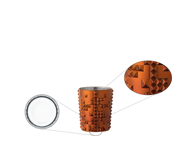 Nachtmann - Punk - Copper Red Tumbler - design detail