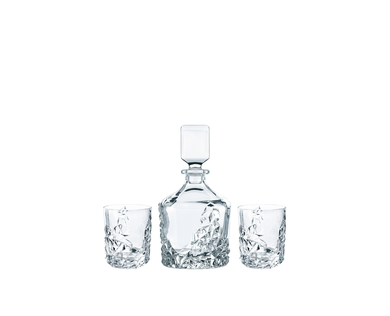 Nachtmann - Sculpture - Whisky Decanter Set (3-Piece Set) - product view