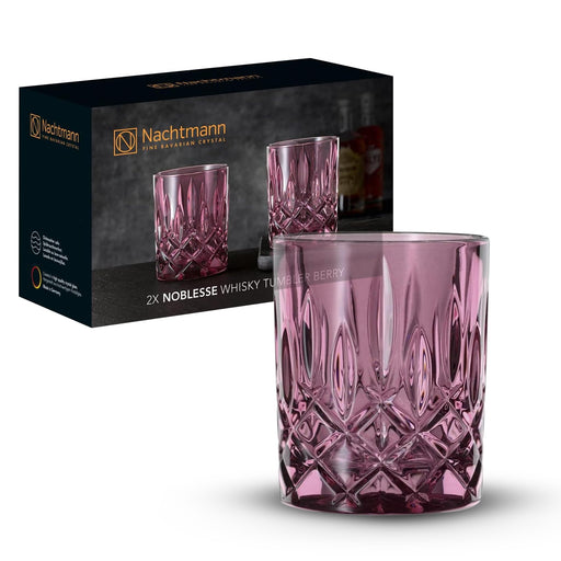 Nachtmann - NOBLESSE - Whisky Tumbler Berry (Set of 2) Home & Kitchen