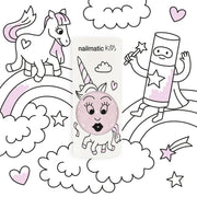 Nailmatic - Kids - Polly Water-Based Nail Polish - Clear Pink Glitter - product view