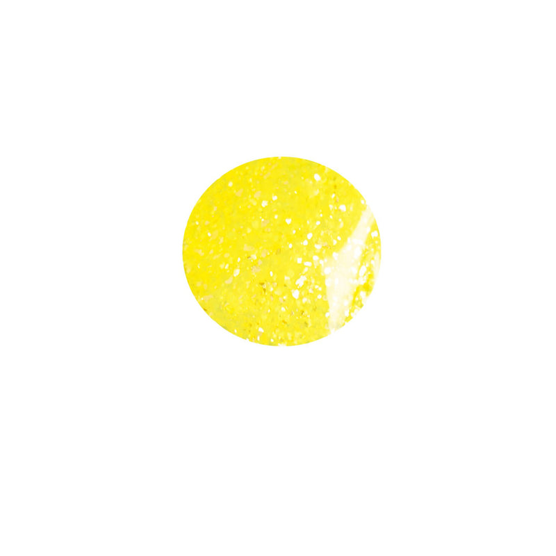 Nailmatic - Kids - Titi Water-Based Nail Polish - Neon Yellow Glitter - colour detail