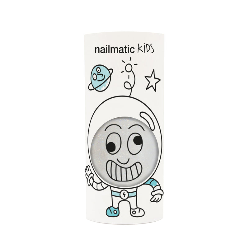 Nailmatic - Kids - Super Water-Based Nail Polish - White Glitter - product view