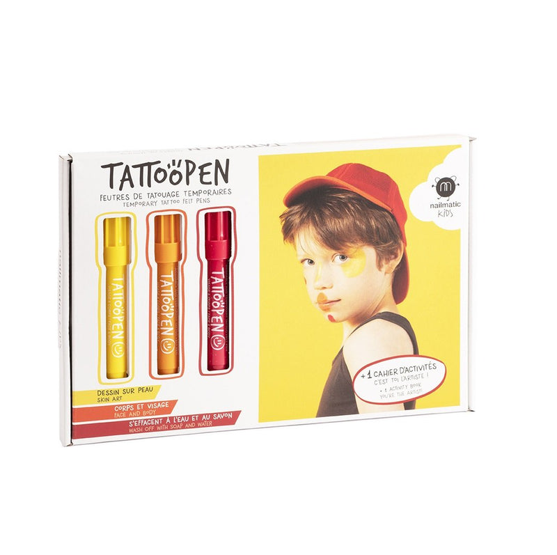 Nailmatic - Kids - Tattoopen You're the Artist Temporary Tattoo Pen Set (3-Pack) - product view