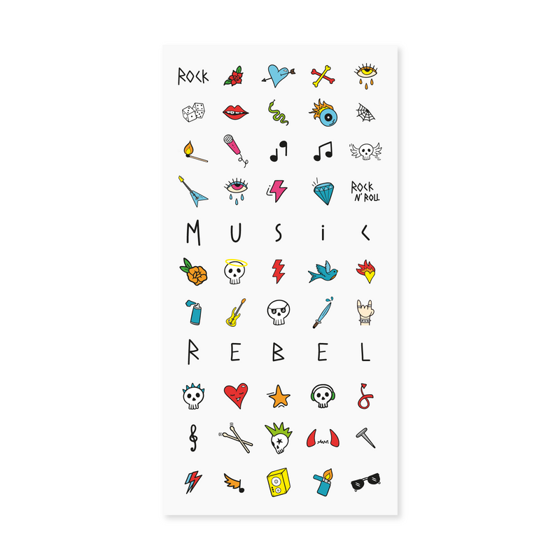 Nailmatic - Rock Nail Stickers (55 Pieces) - product view