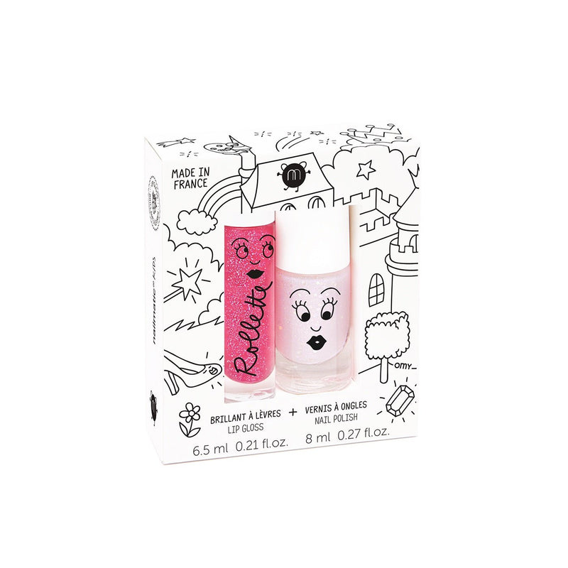 Nailmatic - Kids - Fairytales Nail Polish and Rollette Lip Gloss Set - product view