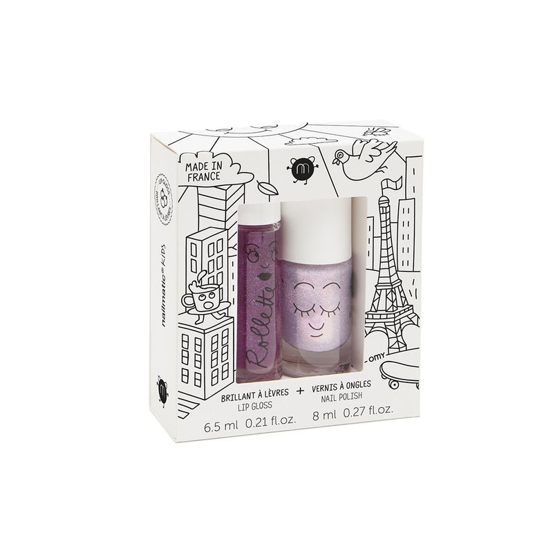 Nailmatic - Kids - Lovely City Nail Polish and Rollette Lip Gloss Set - product view
