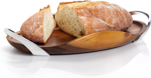 Nambe - Bella Wood Handled Tray Home & Kitchen