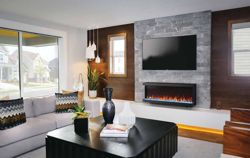 Napoleon - Trivista Pictura Three-Sided Electric Fireplace - NEFL50H-3SV — installed room view.