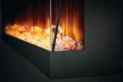 Napoleon - Trivista Pictura Three-Sided Electric Fireplace - NEFL50H-3SV — glass corner detail.