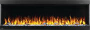 Napoleon - Trivista Pictura Three-Sided Electric Fireplace - NEFL50H-3SV — yellow flame view.