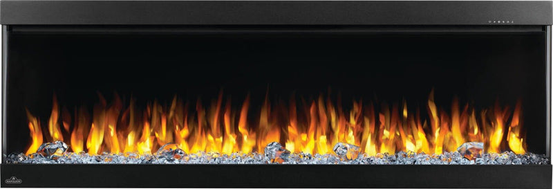 Napoleon - Trivista Pictura Three-Sided Electric Fireplace - NEFL50H-3SV — yellow flame view.