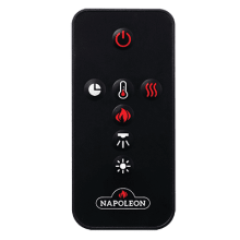 Napoleon - Trivista Pictura Three-Sided Electric Fireplace - NEFL50H-3SV — included remote control.