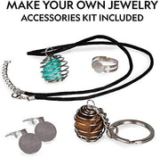 National Geographic - Jasper Rock Tumbler Refill Kit — included jewelry accessories illustration.