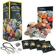 National Geographic - Jasper Rock Tumbler Refill Kit — jasper refill contents and packaging.