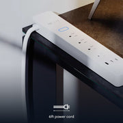 Nexxt – NHP-E710 Smart Surge Protector – 4 Outlets & 3 USB Ports | White – front product view