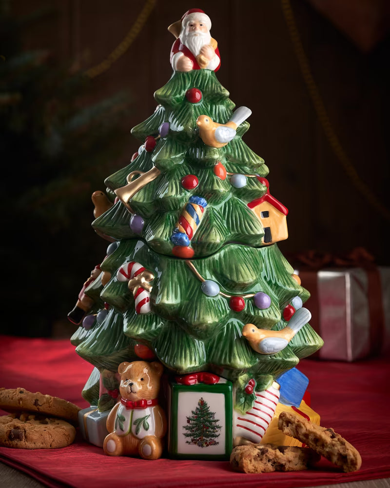 Spode - Christmas Tree - Tree Cookie Jar | 12.25 in / 31.1 cm