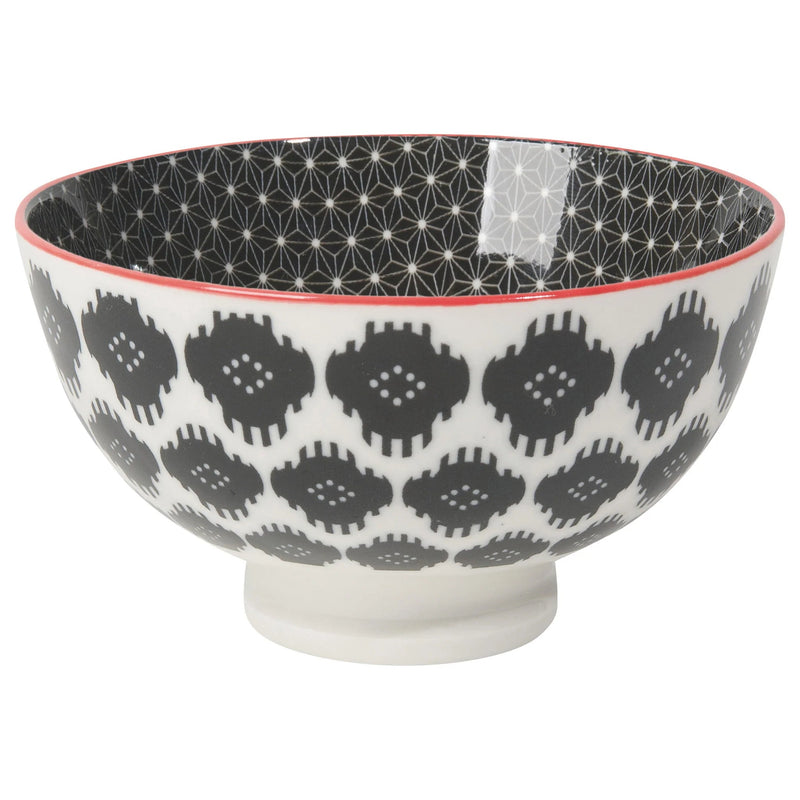 Now Designs - Bowl 4inch Home & Kitchen Blk Ikat
