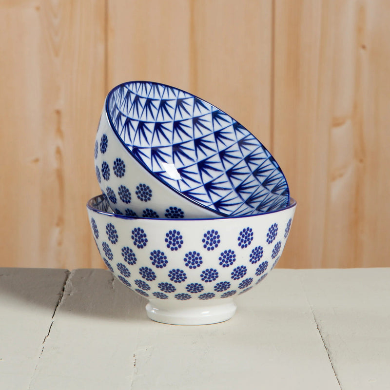 Now Designs - Bowl 4inch Home & Kitchen Blue Dots