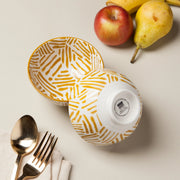 Now Designs - Bowl 4inch Home & Kitchen Ochre Lines